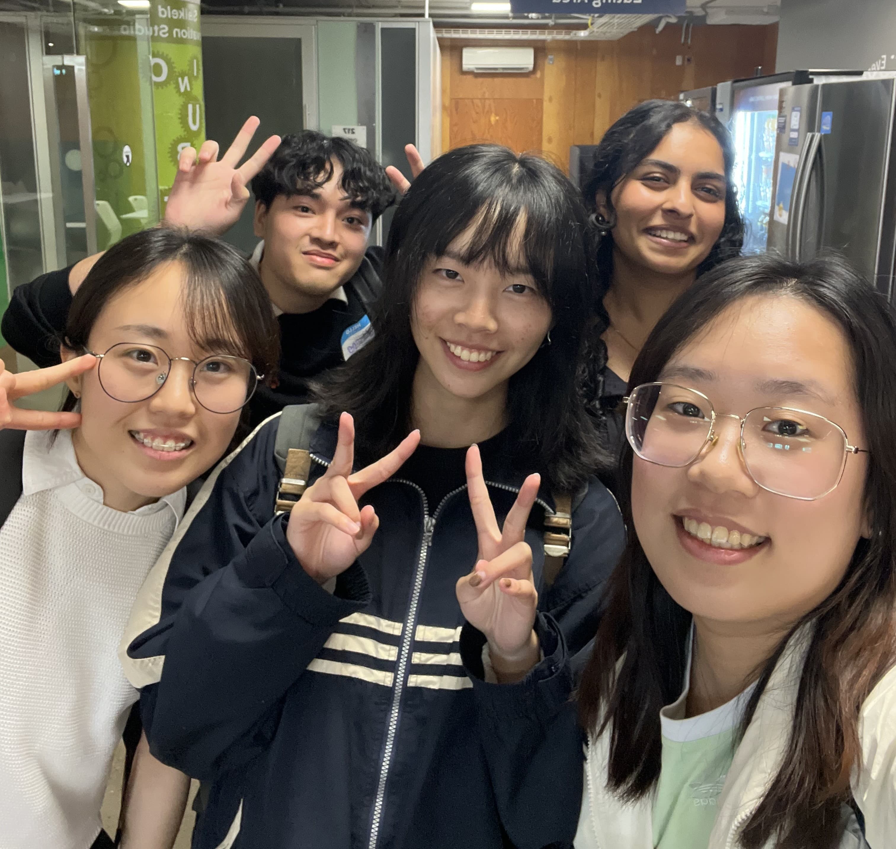 Students presenting at Demo Day